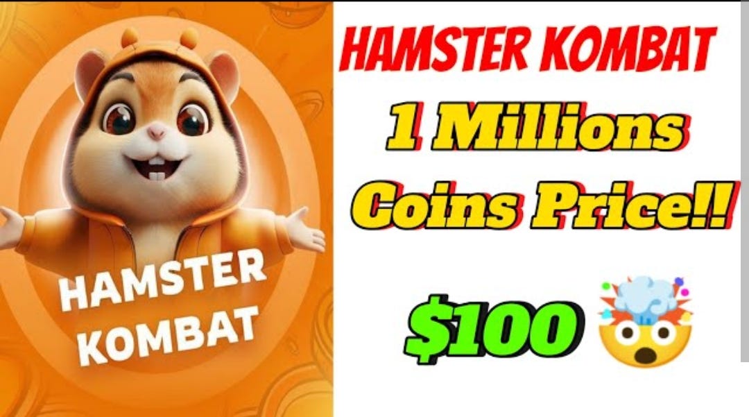 Sell Hamster Kombat coin and get $100 dollar